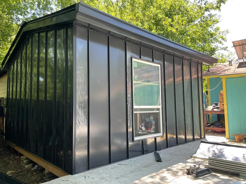 Black standing seam metal wall panels for Metal Roof Installation in Rancho Cordova